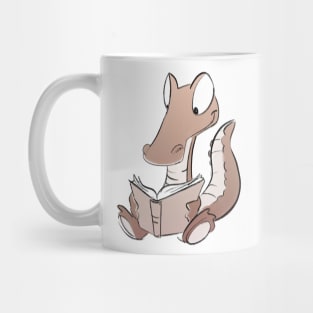 Crocodile reader Mug